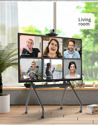 Buy Capacity 100kg 86inch Mobile TV Cart Rolling TV Stand Vesa 600 X 1080mm online manufacture