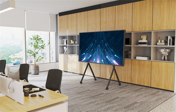 Buy 265Lbs Capacity TV Floor Stand Flat Panel 65in Floor Tv Stand With Mount Cold Rolled Steel online manufacture