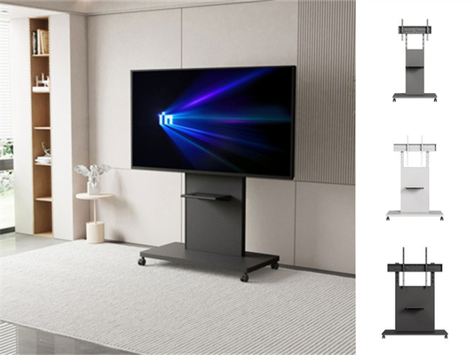 Buy 110lbs Swivel Floor TV Stand Vesa 800 X 1000mm Metal Tv Stand With Wheels online manufacture