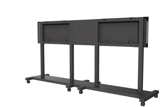 Buy Dual TV Trolley Rolling Tv Stand 65 Inch – 86 Inch TV On Wheels Stand 260kgs online manufacture