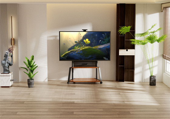 satın al Ağır Görevli Mobil TV Arabası Televizyon Standı 200 Lbs Kapasiteye Kadar Çarklı online manufacture