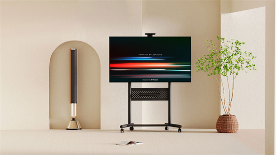 شراء تليفزيون قابل للتعديل في الارتفاع عربة متنقلة شاشة مسطحة LCD LED OLED TV Stand Mount مع عجلات online manufacture