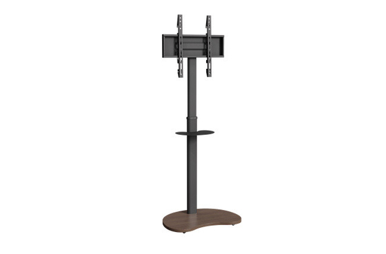 Buy Sleek Black Mobile Floor TV Stand TV Console With Wheels 43-65 Inch Screen TVs 35kgs online manufacture