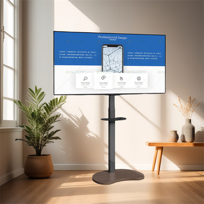 Buy OEM ODM Mobile Floor TV Stand TV Cart On Casters And Wheel For 43 To 65 Inch LCD LED Screen online manufacture