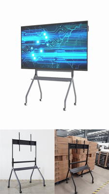 100kg Portable TV Stand Wheels Vesa Floor Stand Mounting Pattern 600x1080mm