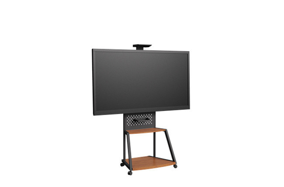 200Lbs TV Floor Stand PAD Cart Rolling Tv Cart Stand For Exhibitions Conferences No Tilt Feature