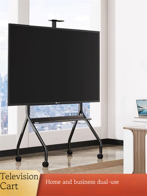 86 Inch OLED Rolling TV Cabinet Stand Mobile Heavy Duty TV Trolley Cart With Wheels
